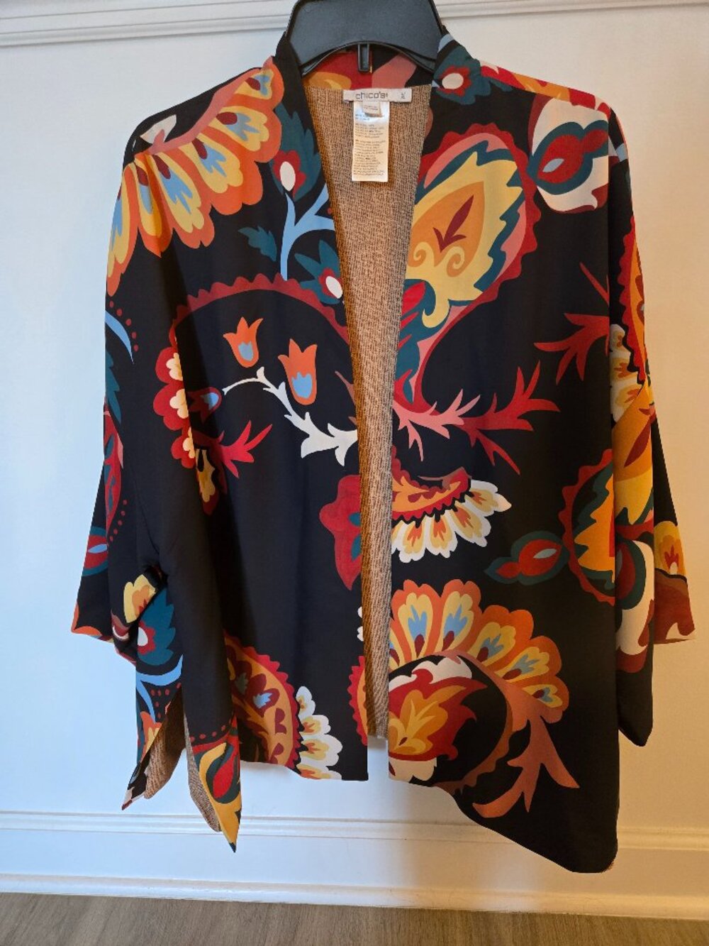 CHICO'S KIMINO STYLE MULTI COLOR TOP